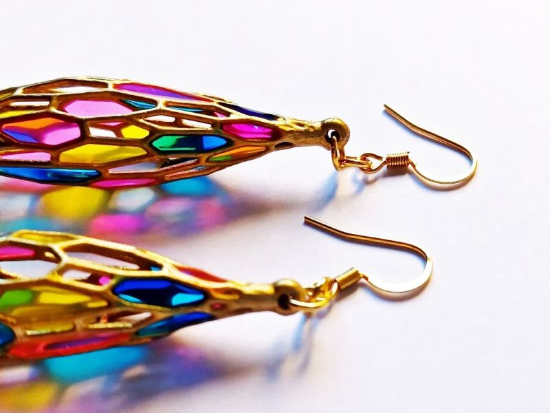 Stained Glass Inspired Earrings